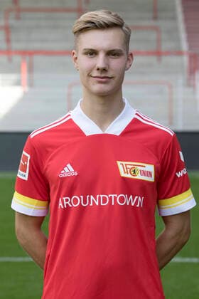 Fabio Schneider Sport Football Bundesliga Men DFL Portrait Season 2020 2021 03 09 2020 1 FC Union Berlin FCU Squad, Introduction, Presentation, Press appointment