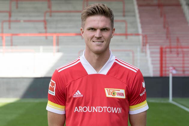 Marius Bülter Sport Soccer Bundesliga Men DFL Portrait Season 2020 2021 03 09 2020 1 FC Union Berlin FCU Squad, Introduction, Presentation, Press appointment