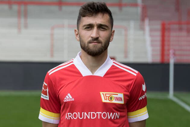 Berkan Taz Sport Football Bundesliga Men DFL Portrait Season 2020 2021 03 09 2020 1 FC Union Berlin FCU Squad, Introduction, Presentation, Press Meeting
