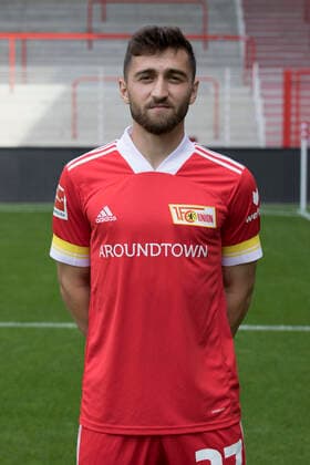 Berkan Taz Sport Football Bundesliga Men DFL Portrait Season 2020 2021 03 09 2020 1 FC Union Berlin FCU Squad, Introduction, Presentation, Press Meeting
