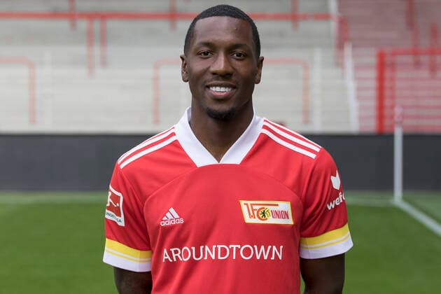 Sheraldo Becker Sport Football Bundesliga Men DFL Portrait date Season 2020 2021 03 09 2020 1 FC Union Berlin FCU Squad, Introduction, Presentation, Press appointment