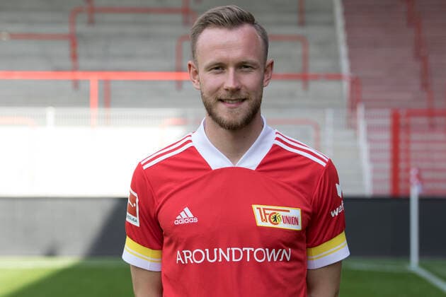 Cedric Teuchert Sport Football Football Bundesliga Men DFL Portrait date Season 2020 2021 03 09 2020 1 FC Union Berlin FCU Squad, Introduction, Presentation, Press appointment