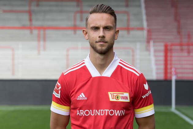 Marcus Ingvartsen Sport Football Bundesliga Men DFL Portrait Season 2020 2021 03 09 2020 1 FC Union Berlin FCU Squad, Introduction, Presentation, Press appointment