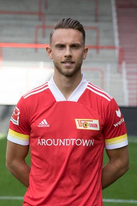 Marcus Ingvartsen Sport Football Bundesliga Men DFL Portrait Season 2020 2021 03 09 2020 1 FC Union Berlin FCU Squad, Introduction, Presentation, Press appointment