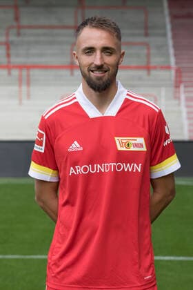 Florian Hübner Sport Football Bundesliga Men DFL Portrait Season 2020 2021 03 09 2020 1 FC Union Berlin FCU Squad, Introduction, Presentation, Press Meeting