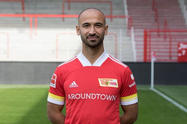 Akaki Gogia Sport Football Bundesliga Men DFL Portrait Season 2020 2021 03 09 2020 1 FC Union Berlin FCU Squad, Introduction, Presentation, Press Meeting