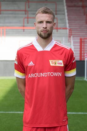 Marvin Friedrich Sport Football Bundesliga Men DFL Portrait Season 2020 2021 03 09 2020 1 FC Union Berlin FCU Squad, Introduction, Presentation, Press Meeting