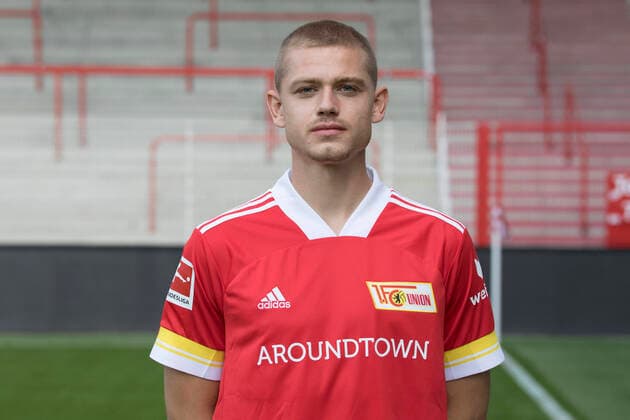 Julian Ryerson Sport Football Bundesliga Men DFL Portrait Season 2020 2021 03 09 2020 1 FC Union Berlin FCU Squad, Introduction, Presentation, Press Meeting