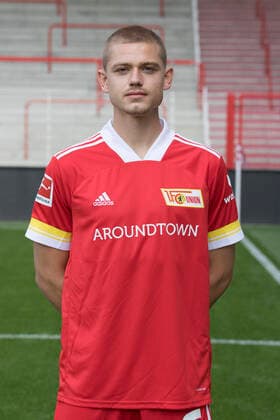 Julian Ryerson Sport Football Bundesliga Men DFL Portrait Season 2020 2021 03 09 2020 1 FC Union Berlin FCU Squad, Introduction, Presentation, Press Meeting