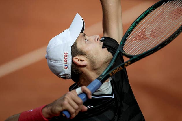 TENNIS - ATP, Tennis Herren Generali Open 2020 KITZBUEHEL,AUSTRIA,08.SEP.20 -TENNIS - ATP World Tour, Generali Open 2020, qualification round. Image shows Hubert Hurkacz (POL) GEPAxpictures xPatrickxSteiner