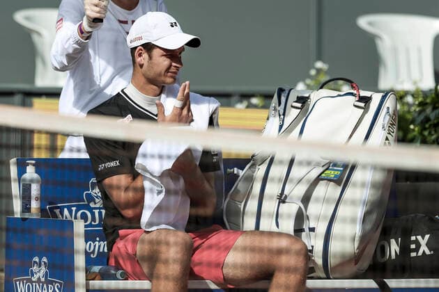 TENNIS - ATP, Tennis Herren Generali Open 2020 KITZBUEHEL,AUSTRIA,08.SEP.20 -TENNIS - ATP World Tour, Generali Open 2020, qualification round. Image shows Hubert Hurkacz (POL) GEPAxpictures xPatrickxSteiner