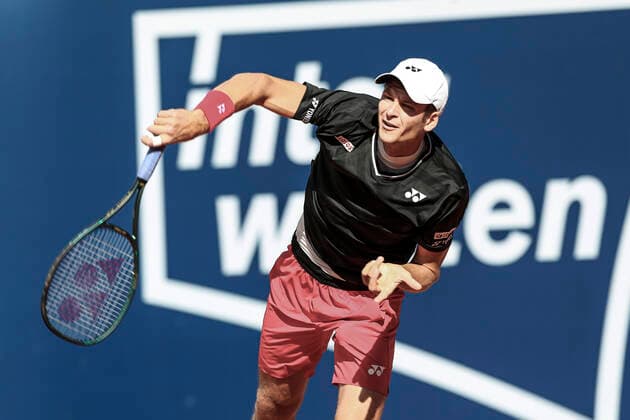 TENNIS - ATP, Tennis Herren Generali Open 2020 KITZBUEHEL,AUSTRIA,08.SEP.20 -TENNIS - ATP World Tour, Generali Open 2020, qualification round. Image shows Hubert Hurkacz (POL) GEPAxpictures xPatrickxSteiner