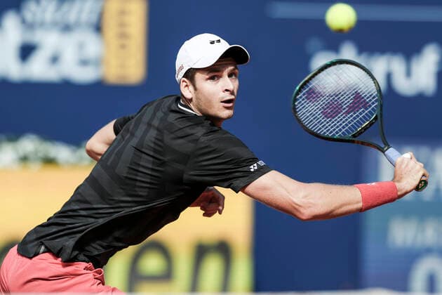 TENNIS - ATP, Tennis Herren Generali Open 2020 KITZBUEHEL,AUSTRIA,08.SEP.20 -TENNIS - ATP World Tour, Generali Open 2020, qualification round. Image shows Hubert Hurkacz (POL) GEPAxpictures xPatrickxSteiner