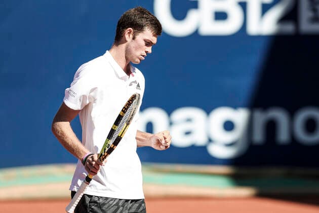 TENNIS - ATP, Tennis Herren Generali Open 2020 KITZBUEHEL,AUSTRIA,08.SEP.20 -TENNIS - ATP World Tour, Generali Open 2020. Image shows the rejoicing of Maximilian Marterer (GER) GEPAxpictures xPatrickxSteiner