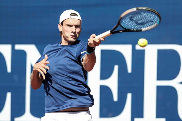 TENNIS - ATP, Tennis Herren Generali Open 2020 KITZBUEHEL,AUSTRIA,08.SEP.20 -TENNIS - ATP World Tour, Generali Open 2020. Image shows Marc-Andrea Huesler (SUI) GEPAxpictures xPatrickxSteiner