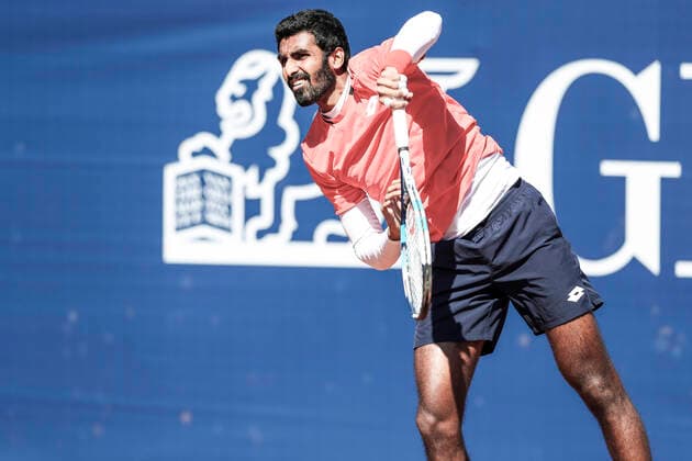 TENNIS - ATP, Tennis Herren Generali Open 2020 KITZBUEHEL,AUSTRIA,08.SEP.20 -TENNIS - ATP World Tour, Generali Open 2020. Image shows Prajnesh Gunneswaran (IND) GEPAxpictures xPatrickxSteiner