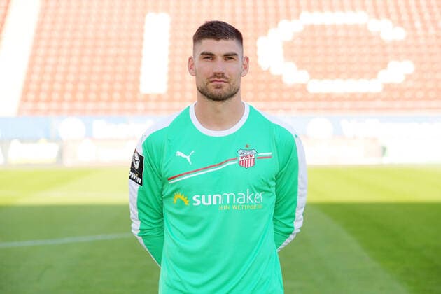 Teampresentation Zwickau Football 3 Liga Goalkeeper Johannis Brinkies FSV Zwickau 2 Bundesliga, Portrait 2020 2021 , Zwickau, 07 09 2020, Stadium Zwickau, Football ,