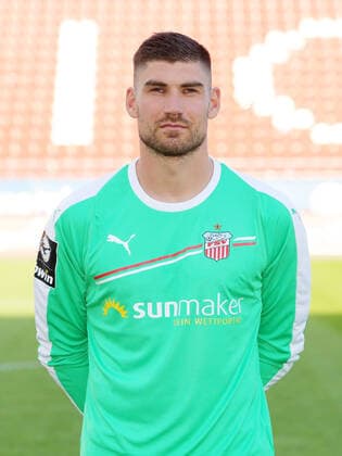 Teampresentation Zwickau Football 3 Liga Goalkeeper Johannis Brinkies FSV Zwickau 2 Bundesliga, Portrait 2020 2021 , Zwickau, 07 09 2020, Stadium Zwickau, Football ,