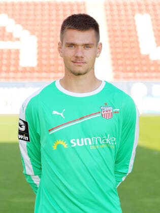 Team presentation Zwickau football 3 league goalkeeper Max Sprang FSV Zwickau 2 Bundesliga, portrait date 2020 2021 , Zwickau, 07 09 2020, Stadium Zwickau, football ,