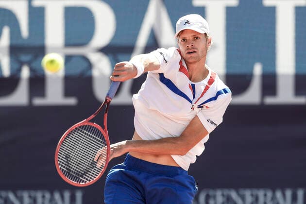TENNIS - ATP, Tennis Herren Generali Open 2020 KITZBUEHEL,AUSTRIA,08.SEP.20 -TENNIS - ATP World Tour, Generali Open 2020. Image shows Yannick Hanfmann (GER) GEPAxpictures xPatrickxSteiner