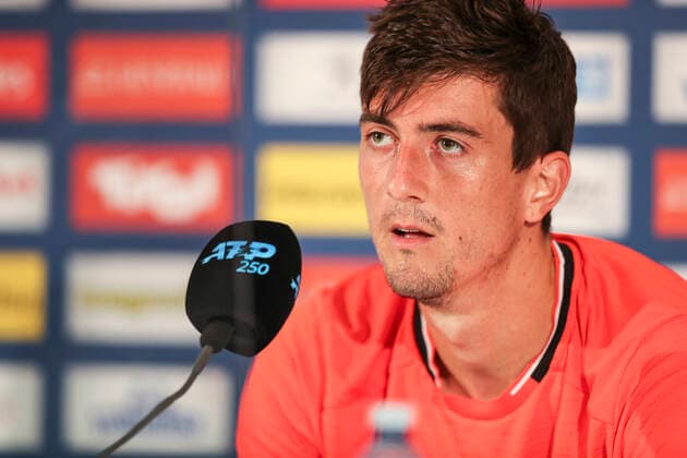 TENNIS - ATP, Tennis Herren Generali Open 2020 KITZBUEHEL,AUSTRIA,08.SEP.20 -TENNIS - ATP World Tour, Generali Open 2020. Image shows Sebastian Ofner (AUT) during an interview. GEPAxpictures xPatrickxSteiner