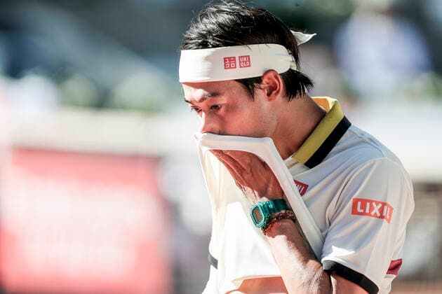 TENNIS - ATP, Tennis Herren Generali Open 2020 KITZBUEHEL,AUSTRIA,08.SEP.20 -TENNIS - ATP World Tour, Generali Open 2020. Image shows Kei Nishikori (JPN) GEPAxpictures xPatrickxSteiner