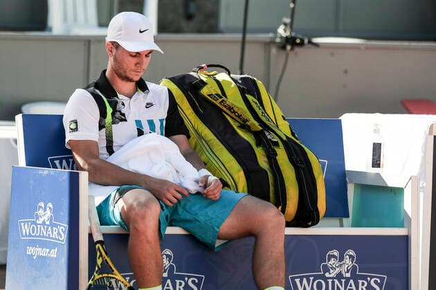 TENNIS - ATP, Tennis Herren Generali Open 2020 KITZBUEHEL,AUSTRIA,08.SEP.20 -TENNIS - ATP World Tour, Generali Open 2020. Image shows Miomir Kecmanovic (SRB) GEPAxpictures xPatrickxSteiner