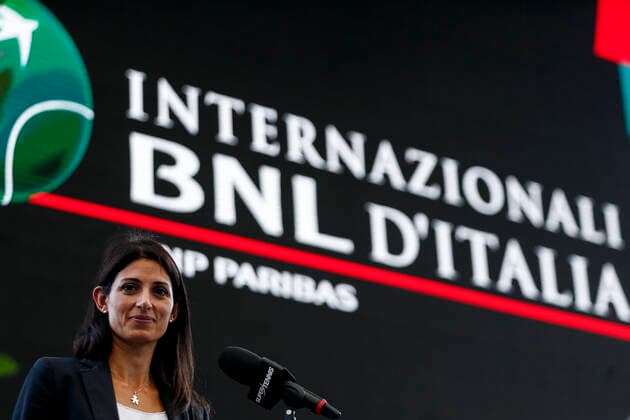 Photo Cecilia Fabiano LaPresse September 08 , 2020 Roma (Italy) News: Presentation of the BNP Paribas International Tennis Championships In the pic :Virginia Raggi  Copyright: xCeciliaxFabiano xLaPressex