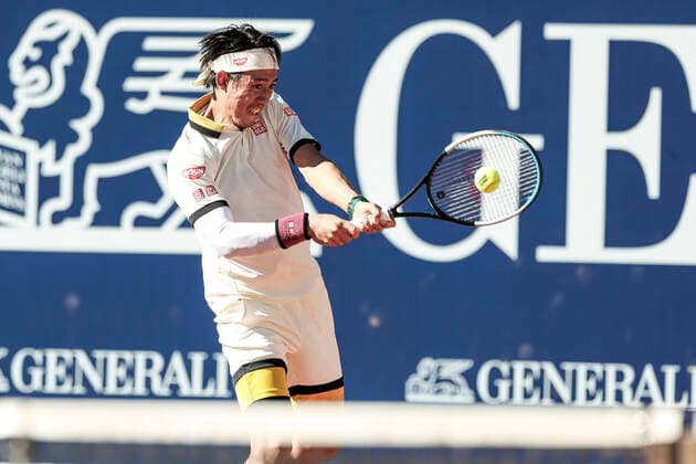 TENNIS - ATP, Tennis Herren Generali Open 2020 KITZBUEHEL,AUSTRIA,08.SEP.20 -TENNIS - ATP World Tour, Generali Open 2020. Image shows Kei Nishikori (JPN) GEPAxpictures xPatrickxSteiner