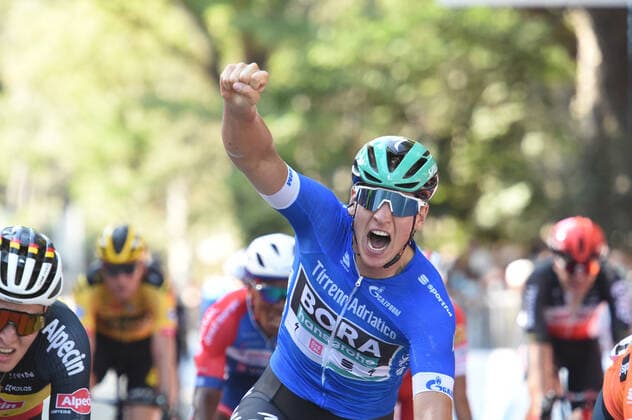 Sport Bilder des Tages 08-09-2020 Tirreno - Adriatico; Tappa 02 Camaiore - Follonica; 2020, Bora - Hansgrohe; Ackermann, Pascal; Follonica; 
