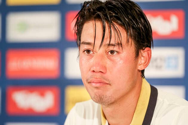 TENNIS - ATP, Tennis Herren Generali Open 2020 KITZBUEHEL,AUSTRIA,08.SEP.20 -TENNIS - ATP World Tour, Generali Open 2020. Image shows Kei Nishikori (JPN) during an interview. GEPAxpictures xPatrickxSteiner