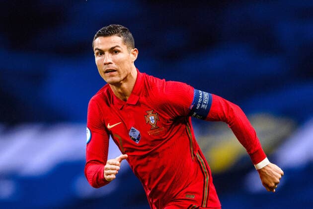 200908 Cristiano Ronaldo of Portugal during the Nations League football match between Sweden and Portugal on September 8, 2020 in Stockholm Photo Joel Marklund BILDBYRAN kod JM JM0020 bbeng fotboll football soccer fotball nations league landskamp sverige sweden sverige a portugal,  Copyright: JOELxMARKLUND BB200908JM009