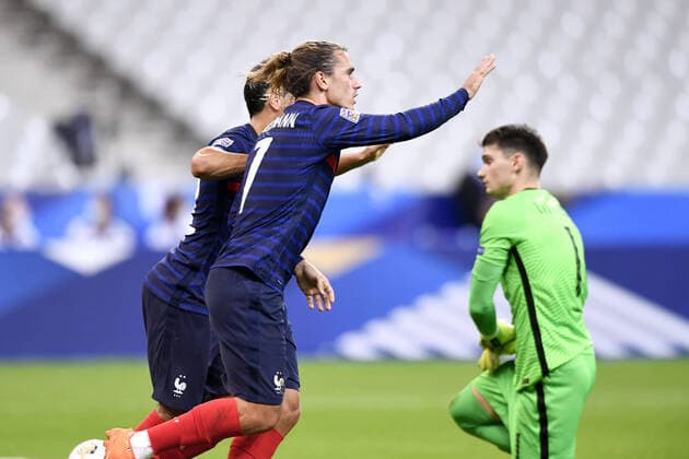 JOIE - 07 ANTOINE GRIEZMANN (FRA) FOOTBALL : France vs Croatie - Ligue des Nations - 08 09 2020 FEP Panoramic 