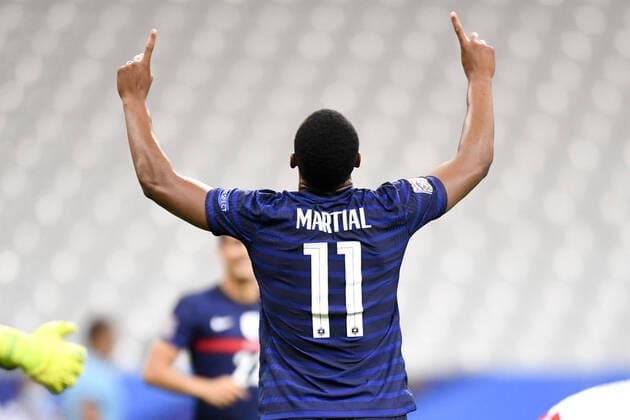 JOIE - 11 ANTHONY MARTIAL (FRA) - DOS FOOTBALL : France vs Croatie - Ligue des Nations - 08 09 2020 FEP Panoramic 