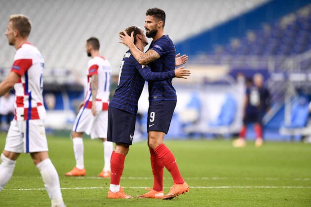 JOIE - 09 OLIVIER GIROUD (FRA) FOOTBALL : France vs Croatie - Ligue des Nations - 08 09 2020 FEP Panoramic 