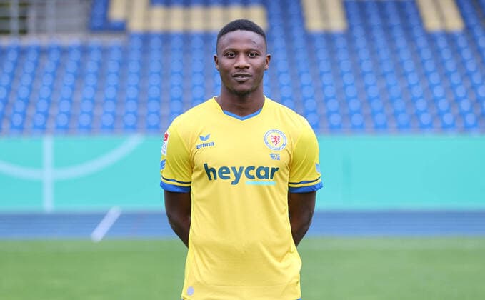 Eintracht Braunschweig 2020 2021 Suleiman Abdullahi Eintracht Braunschweig 2 BL, portrait date 2020 2021, Braunschweig