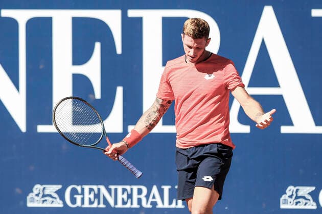 TENNIS - ATP, Tennis Herren Generali Open 2020 KITZBUEHEL,AUSTRIA,09.SEP.20 -TENNIS - ATP World Tour, Generali Open 2020. Image shows the dissapointment of Dennis Novak (AUT). GEPAxpictures xPatrickxSteiner
