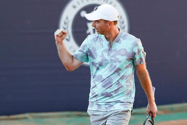 TENNIS - ATP, Tennis Herren Generali Open 2020 KITZBUEHEL,AUSTRIA,09.SEP.20 -TENNIS - ATP World Tour, Generali Open 2020. Image shows the rejoicing of Matwe Middelkoop (NED). GEPAxpictures xPatrickxSteiner