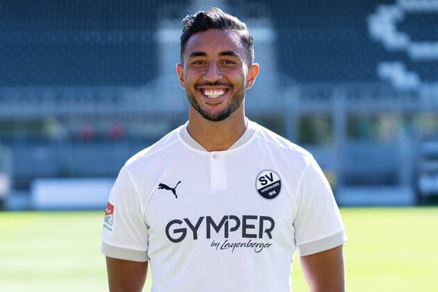 Aziz Bouhaddouz SV Sandhausen 2 Bundesliga, portrait date 2020 2021 xozx