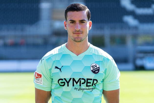 Rick Wulle Goalkeeper SV Sandhausen 2 Bundesliga, portrait date 2020 2021 xozx