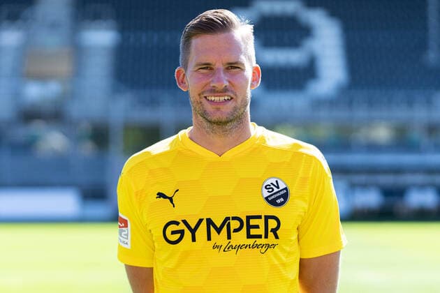 Philipp Heerwagen Goalkeeper SV Sandhausen 2 Bundesliga, portrait date 2020 2021 xozx