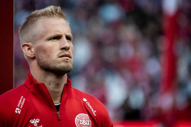 Denmark - Ireland, EURO 2020 qualifier, football Denmark, Copenhagen - June 7, 2019. Kasper Schmeichel of Denmark seen during the national anthem before the EURO 2020 qualifier match between Denmark and Ireland at Telia Parken in Copenhagen. Copenhagen Denmark Telia Parken  Copyright: xGonzalesxPhoto KimxMatthaixLelanx
