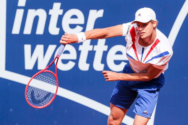 TENNIS - ATP, Tennis Herren Generali Open 2020 KITZBUEHEL,AUSTRIA,10.SEP.20 -TENNIS - ATP World Tour, Generali Open 2020. Image shows Yannick Hanfmann (GER). GEPAxpictures xPatrickxSteiner