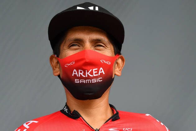 Nairo Quintana of Team Arkea - Samsic pictured ahead of the eleventh stage of the 107th edition of the Tour de France cycling race from Chauvigny to Sarran Correze (218km), in France, Thursday 10 September 2020. This year s Tour de France was postponed due to the worldwide Covid-19 pandemic. The 2020 race starts in Nice on Saturday 29 August and ends on 20 September. DAVIDxSTOCKMAN  x2540918x