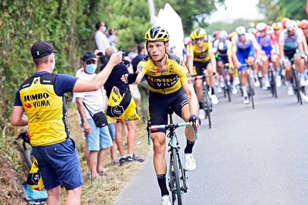 SARRAN CORREZE, FRANCE - SEPTEMBER 10 : MARTIN Tony (GER) of TEAM JUMBO - VISMA during stage 12 of the 107th edition of the 2020 Tour de France cycling race, a stage of 218 kms with start in Chauvigny and finish in Sarran Correze on September 10, 2020 in Sarran Correze, France, 10 09 2020 CYCLISME : Tour de France - Etape 12 - Chauvigny a Sarran Correze - 10 09 2020 PhotoNews Panoramic 