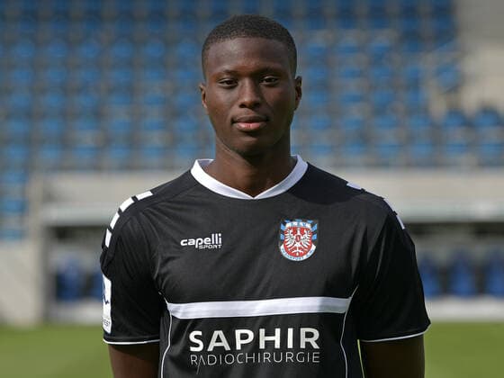 10 09 2020, xjhx, Soccer Regional League South West, FSV Frankfurt Photo session 2020 21 emspor, v l Alieu Sawaneh FSV Frankfurt am Main
