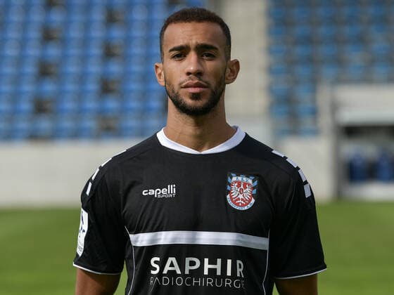 10 09 2020, xjhx, Soccer Regional League South West, FSV Frankfurt Photo session 2020 21 emspor, v l Ahmed Azaouagh FSV Frankfurt am Main