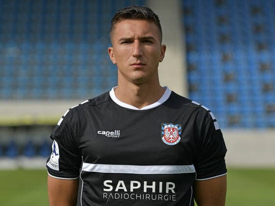 10 09 2020, xjhx, Soccer Regional League South West, FSV Frankfurt Photo session 2020 21 emspor, l Elmir Muhic FSV Frankfurt am Main