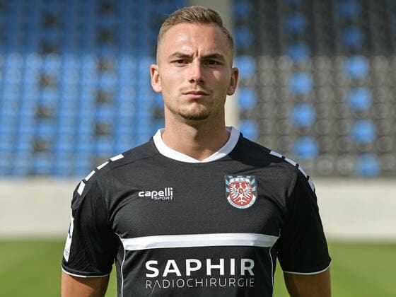 10 09 2020, xjhx, Soccer Regional League South West, FSV Frankfurt Photo session 2020 21 emspor, f l Leonard von Schroetter FSV Frankfurt am Main