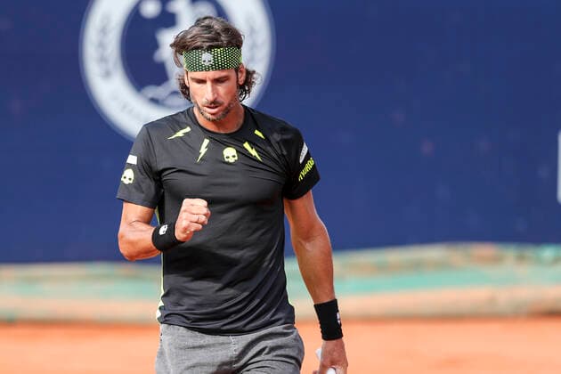 TENNIS - ATP, Tennis Herren Generali Open 2020 KITZBUEHEL,AUSTRIA,10.SEP.20 -TENNIS - ATP World Tour, Generali Open 2020. Image shows the rejoicing of Feliciano Lopez (ESP). GEPAxpictures xPatrickxSteiner